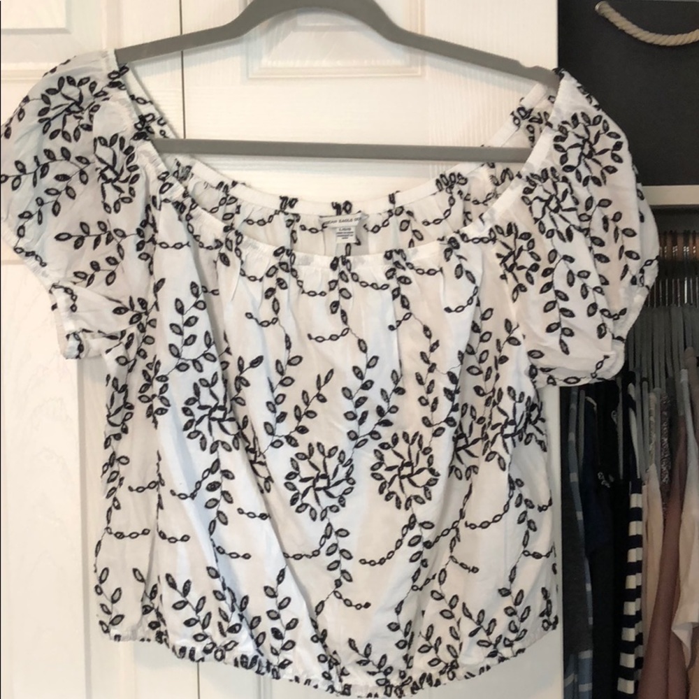 American eagle crop bubble top